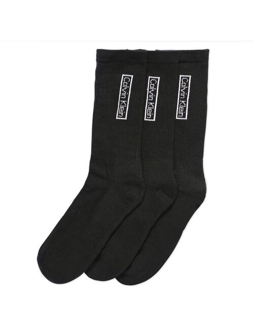 Men's Calvin Klein 3-Pack Reimagined Heritage Cushioned Crew Socks