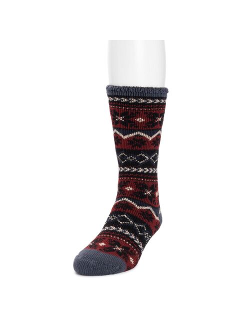 Men's MUK LUKS Heat Retainers Solid Thermal Socks