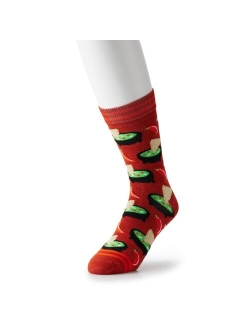 Men's Patterned Novelty Crew Socks