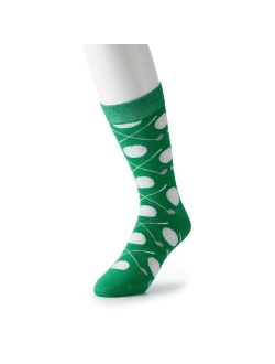 Men's Patterned Novelty Crew Socks