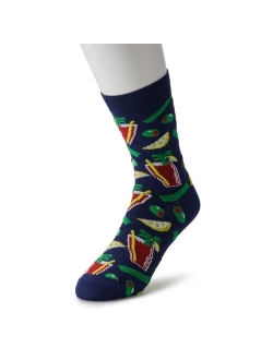 Men's Patterned Novelty Crew Socks