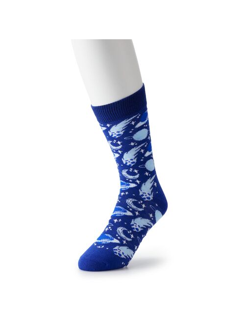 Men's Patterned Novelty Crew Socks