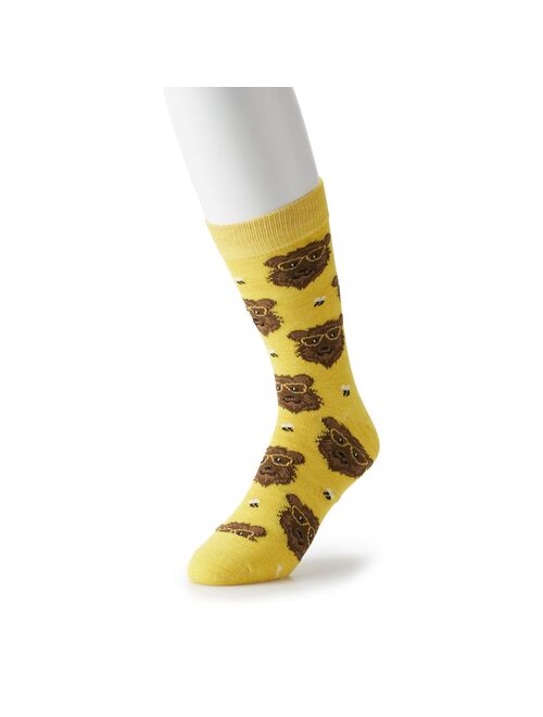 Men's Patterned Novelty Crew Socks