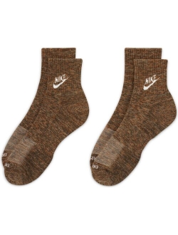 Unisex Nike 2-pack Everyday Plus Dri-FIT Cushioned Ankle Socks