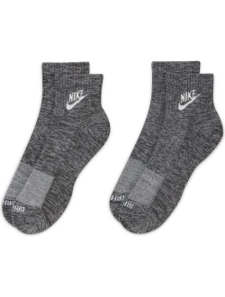 Unisex Nike 2-pack Everyday Plus Dri-FIT Cushioned Ankle Socks