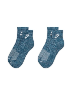 Unisex Nike 2-pack Everyday Plus Dri-FIT Cushioned Ankle Socks