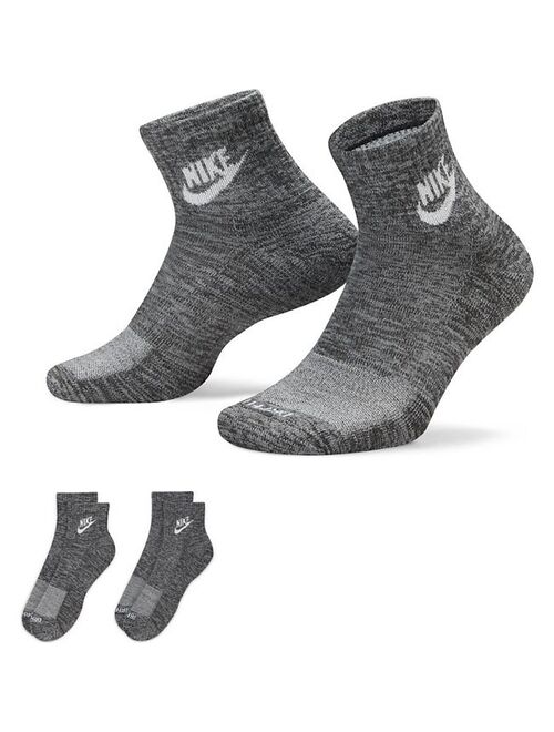 Unisex Nike 2-pack Everyday Plus Dri-FIT Cushioned Ankle Socks