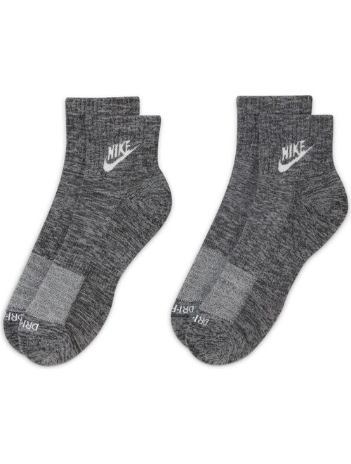 Unisex Nike 2-pack Everyday Plus Dri-FIT Cushioned Ankle Socks