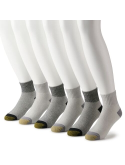 Men's GOLDTOE 6-pack Outdoor Trail Quarter Socks