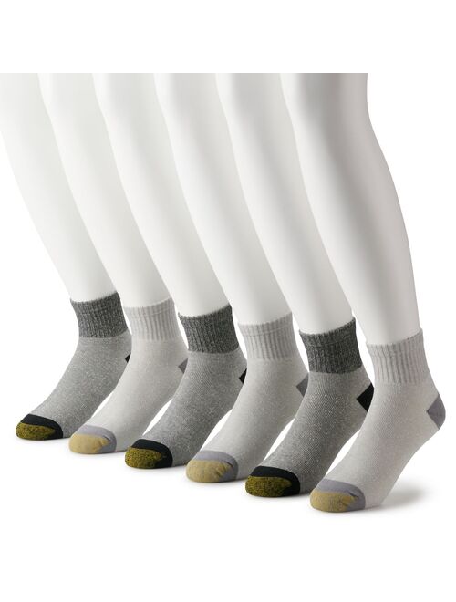 Gold Toe Men's GOLDTOE 6-pack Outdoor Trail Quarter Socks