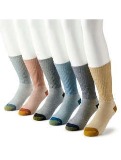 Men's GOLDTOE 6-pack Outdoor Trail Crew Socks