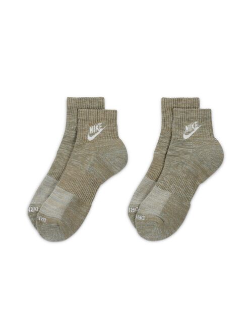 Men's Nike Everyday Plus Cushioned Training Ankle 2-Pack Socks