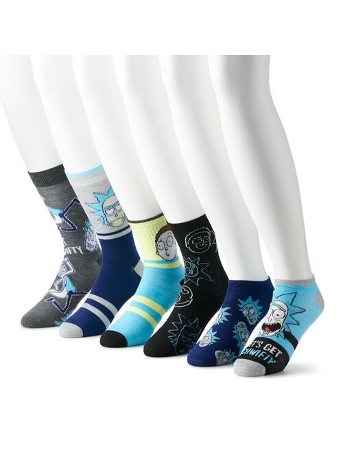 Men's Rick & Morty Variety 6-Pack Socks