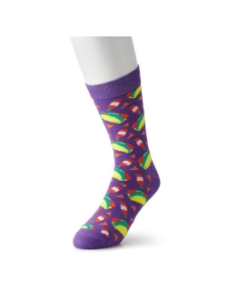 Men's Patterned Fashion Crew Socks