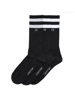 3-Pack Striped Crew Socks