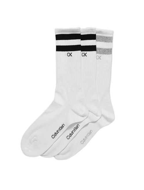 Men's Calvin Klein 3-Pack Striped Crew Socks