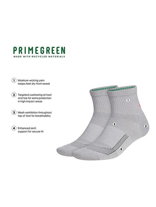 Men's adidas 2-pack Superlite UB21 Primegreen Quarter Socks