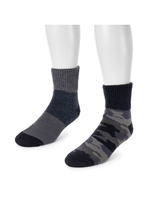 Men's MUK LUKS 2-Pack Short Heat Retainer Socks