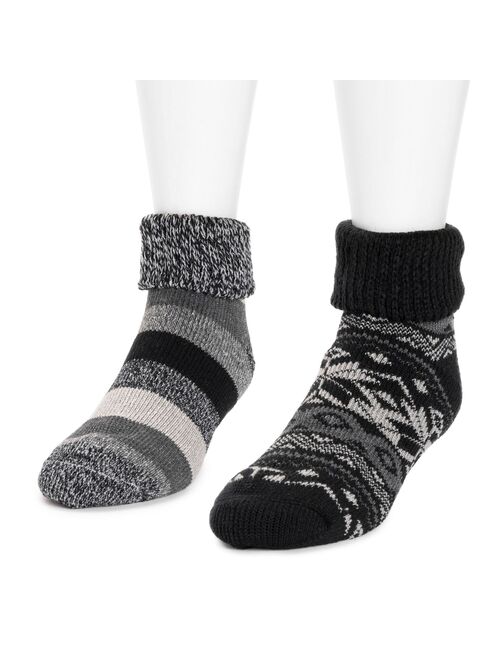 Men's MUK LUKS 2-Pack Short Heat Retainer Socks