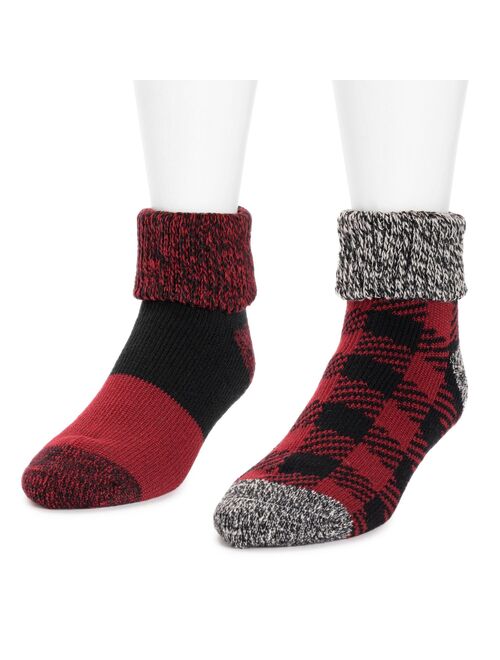 Men's MUK LUKS 2-Pack Short Heat Retainer Socks