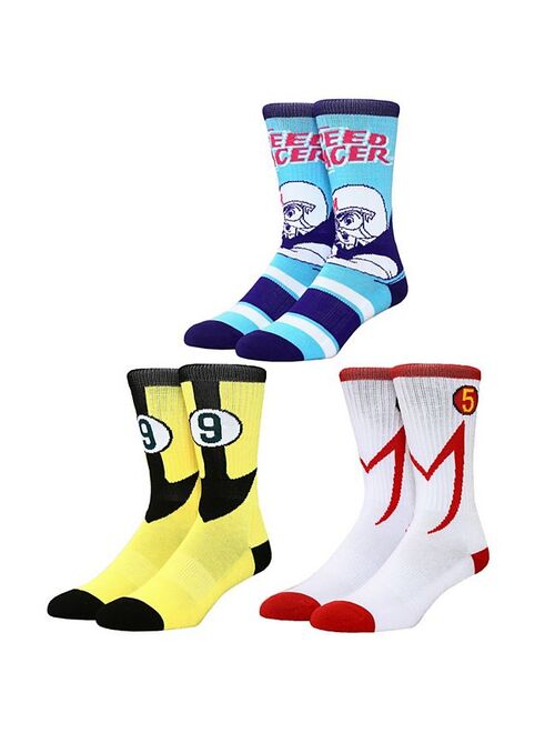 Men's Speed Racer 3-Pack Crew Socks