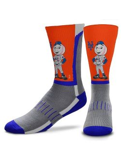 Men's For Bare Feet New York Mets Mascot Snoop V-Curve Crew Socks