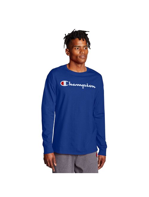 Men's Champion Long Sleeve Logo Graphic Tee