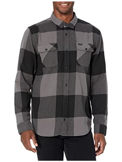 Men's Standard Fit Long Sleeve Button Up Flannel Shirt