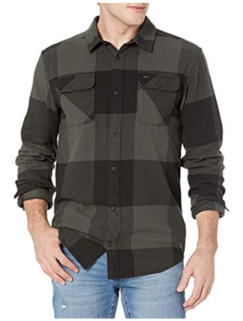 RVCA Men's Standard Fit Long Sleeve Button Up Flannel Shirt