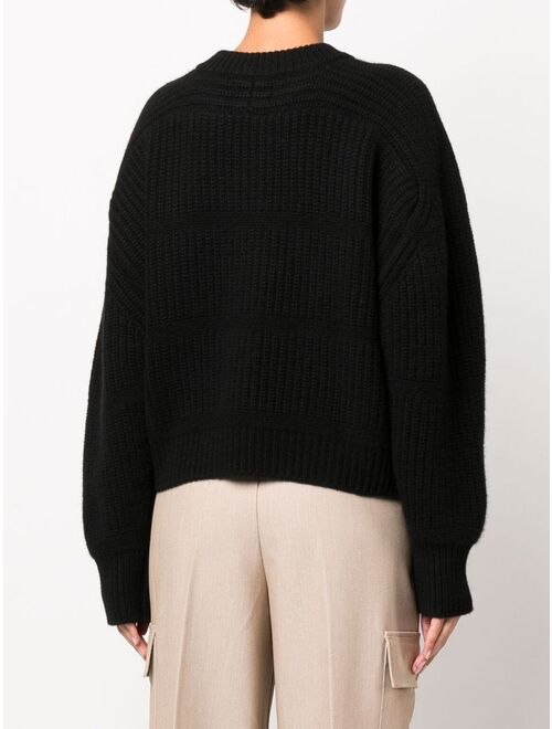 Loulou Studio ribbed-knit cashmere cardigan