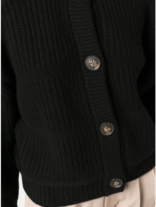 Loulou Studio ribbed-knit cashmere cardigan