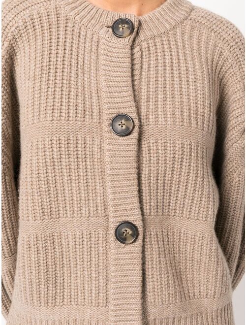 Loulou Studio ribbed-knit cashmere cardigan