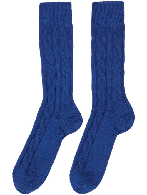 Paul Smith Three-Pack Multicolor Cable Knit Socks