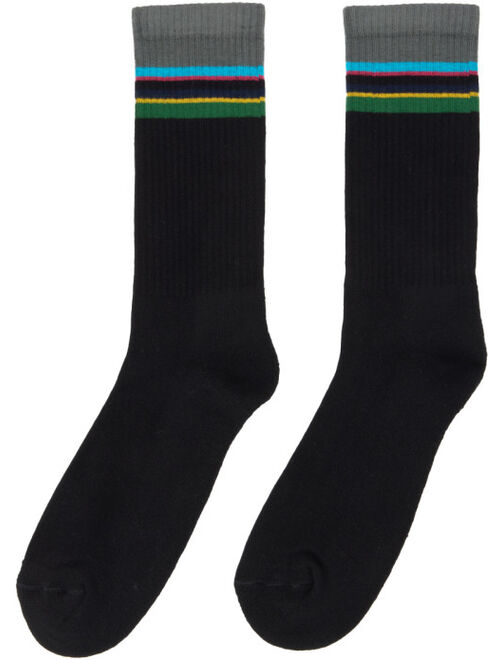 PS by Paul Smith Three-Pack Multicolor Zebra Stripe Socks