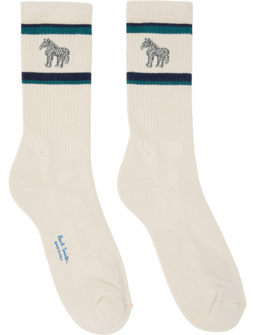 PS by Paul Smith Three-Pack Multicolor Zebra Stripe Socks