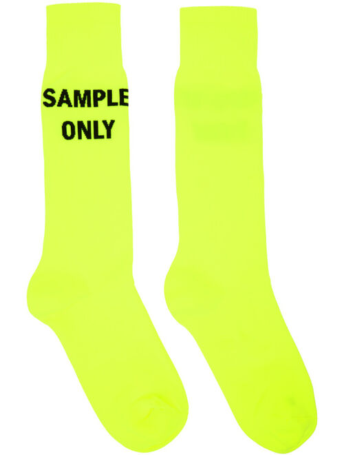 Acne Studios Yellow Neon Socks