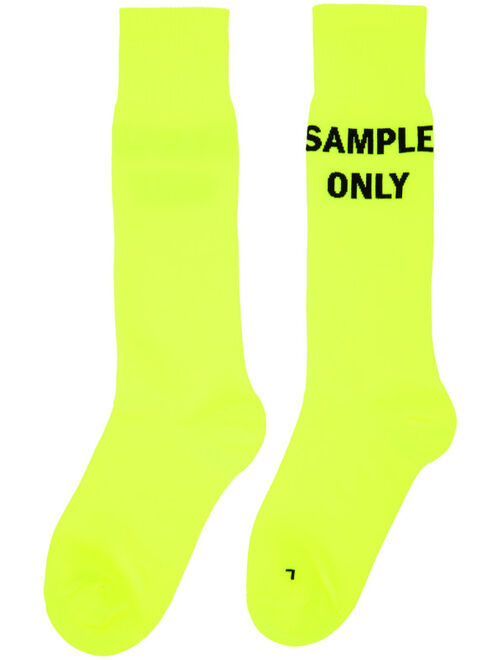 Acne Studios Yellow Neon Socks