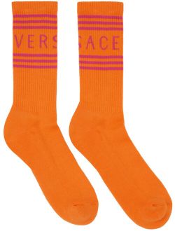 Orange Athletic Socks