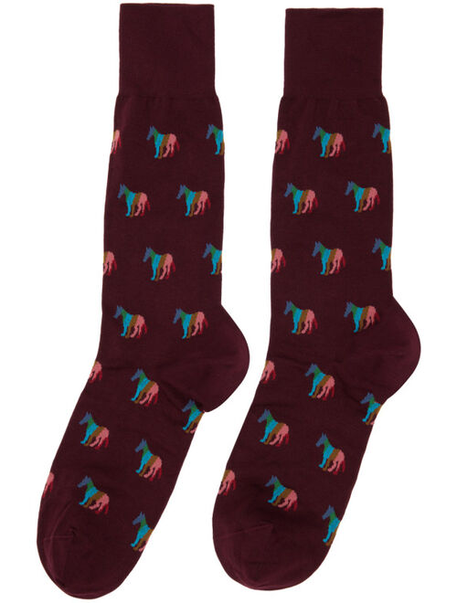 PS by Paul Smith Three-Pack Multicolor Vico Zebra Socks