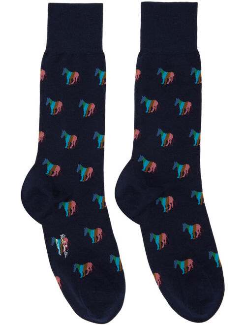 PS by Paul Smith Three-Pack Multicolor Vico Zebra Socks