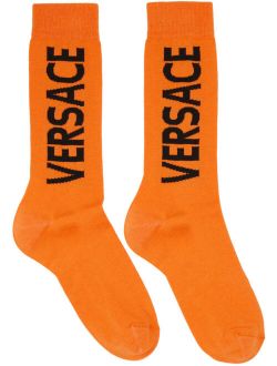 Orange Cotton Socks