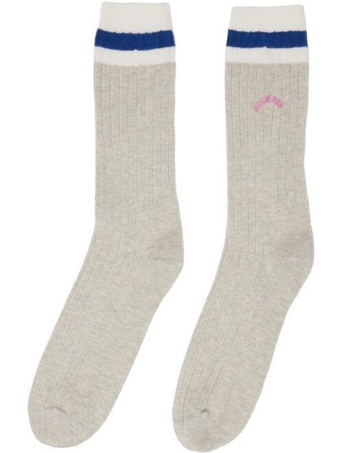 SOCKSSS Two-Pack Gray & Beige Socks