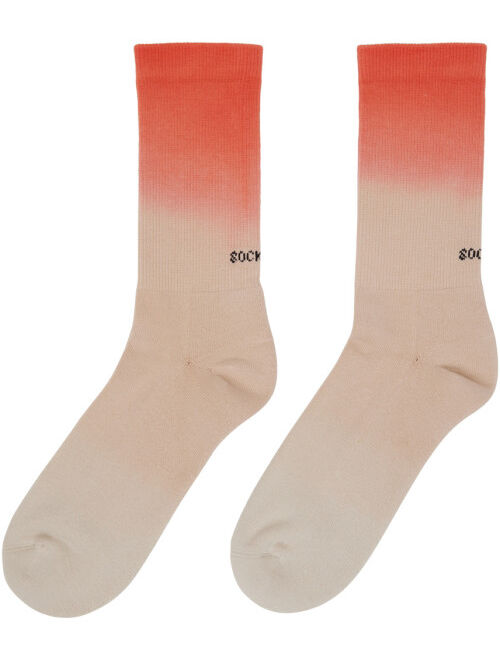 SOCKSSS Two-Pack Green & Orange Socks