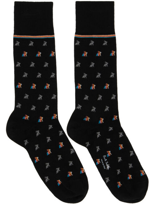 Paul Smith Three-Pack Black Cotton Socks