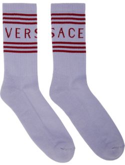 Purple & Burgundy Vintage Logo Socks