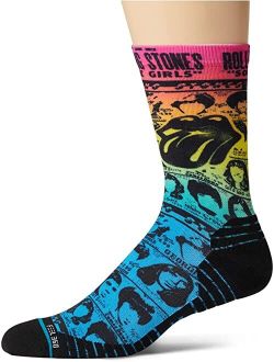 Rolling Stones Nylon Printed Crew Socks