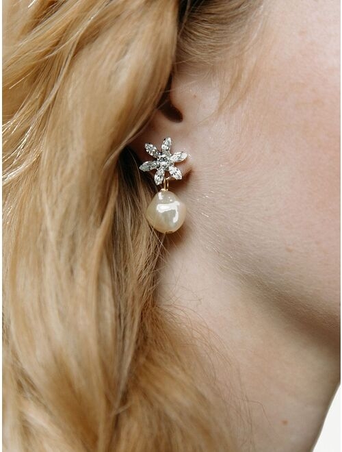 Jennifer Behr Reiss crystal-flower earrings