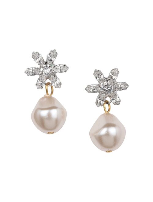 Jennifer Behr Reiss crystal-flower earrings