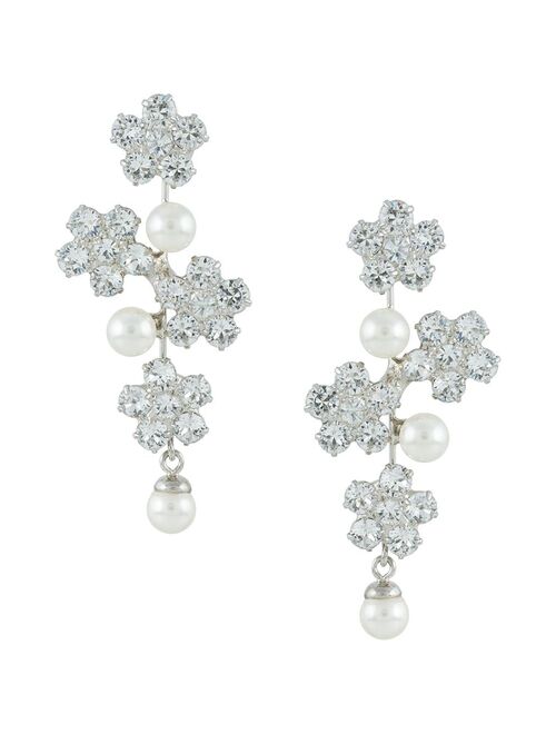 Jennifer Behr Aria crystal pearl earrings