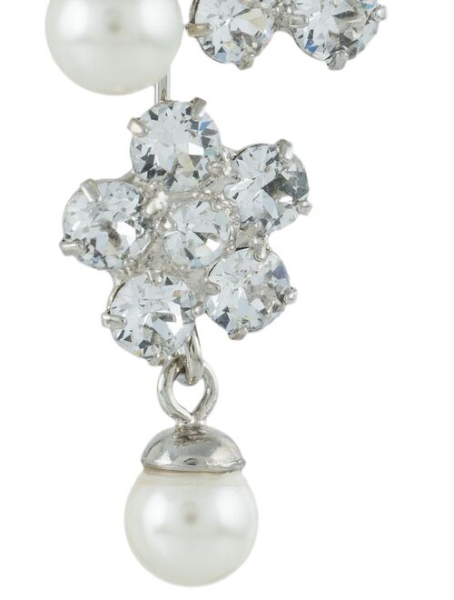 Jennifer Behr Aria crystal pearl earrings